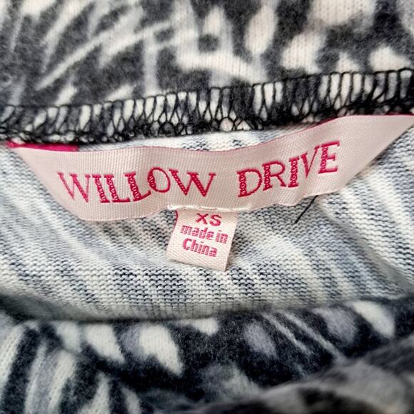 Willow Drive Cowl Neck Animal Print Fleece Top - Picture 3 of 7